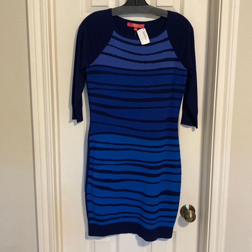 Catherine stretch knit dress size S NWT